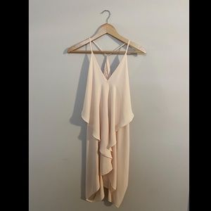 Blush chiffon dress